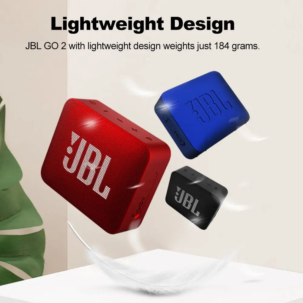 JBL GO 2 Bluetooth speaker, portable and IPX7 waterproof wireless for on-the-go fun