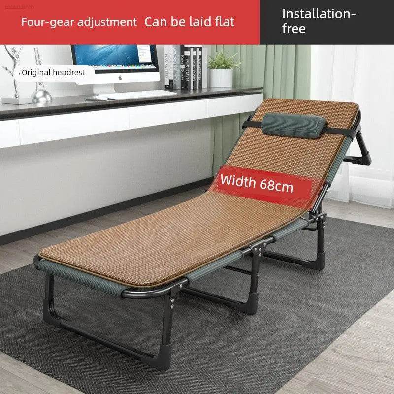 Jie'an Xi Lunch Break Folding Bed Single Bed Adult Office Station Siesta Appliance Recliner Simple Bed Camp Bed - Estalios
