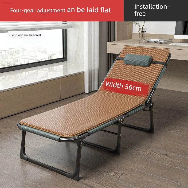 Jie'an Xi Lunch Break Folding Bed Single Bed Adult Office Station Siesta Appliance Recliner Simple Bed Camp Bed - Estalios