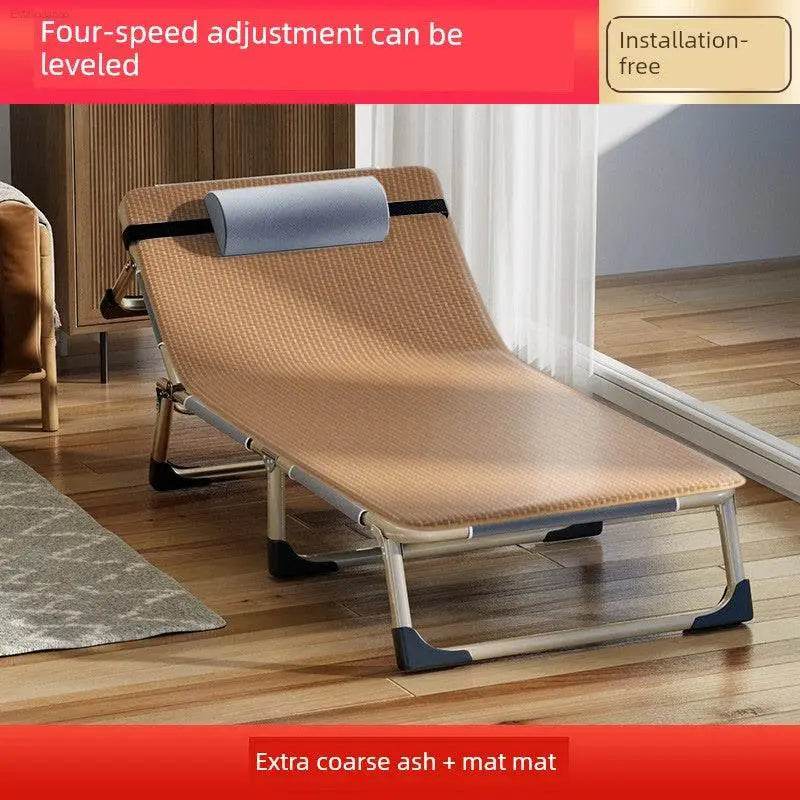 Jie'an Xi Lunch Break Folding Bed Single Bed Adult Office Station Siesta Appliance Recliner Simple Bed Camp Bed - Estalios