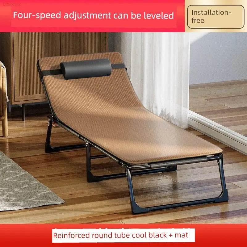 Jie'an Xi Lunch Break Folding Bed Single Bed Adult Office Station Siesta Appliance Recliner Simple Bed Camp Bed - Estalios