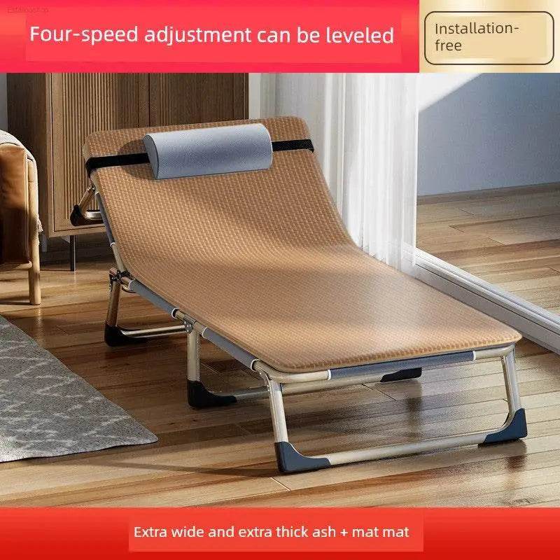 Jie'an Xi Lunch Break Folding Bed Single Bed Adult Office Station Siesta Appliance Recliner Simple Bed Camp Bed - Estalios