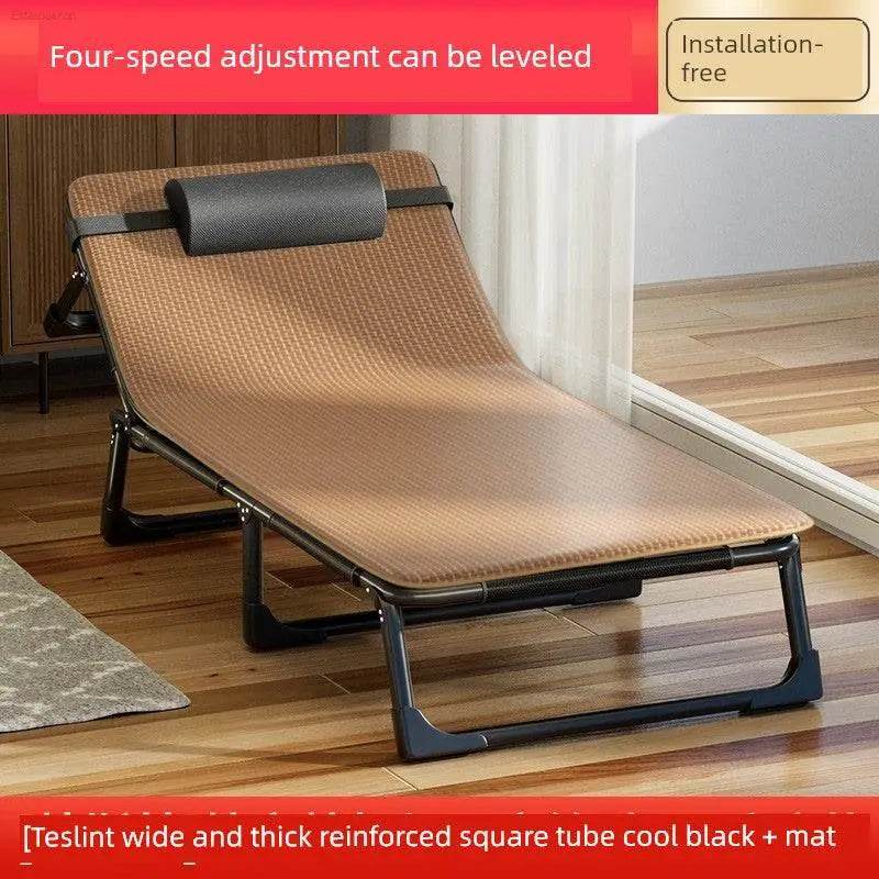 Jie'an Xi Lunch Break Folding Bed Single Bed Adult Office Station Siesta Appliance Recliner Simple Bed Camp Bed - Estalios