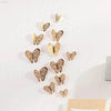 JJYY 12Pcs 3D Hollow Butterfly Wall Stickers for Home Decor - Estalios