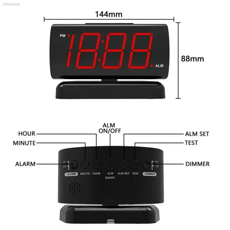 Jombo LED Digital Clock with 90 Degree Rotation for Modern Home Office Use - EstaliosShop