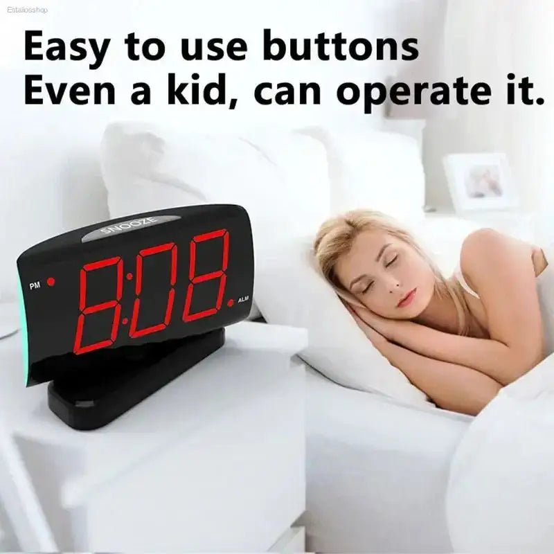Jombo LED Digital Clock with 90 Degree Rotation for Modern Home Office Use - EstaliosShop