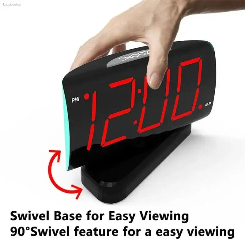 Jombo LED Digital Clock with 90 Degree Rotation for Modern Home Office Use - EstaliosShop