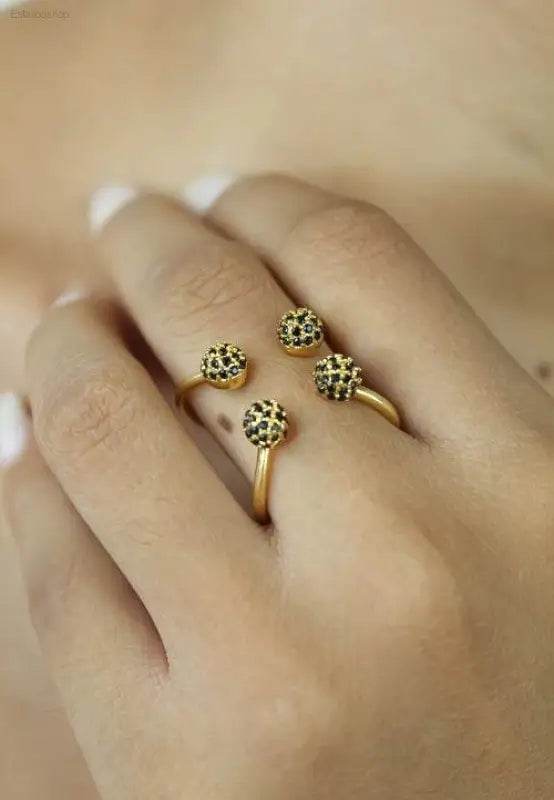 Joy Ring in 18K Gold Plating Adjustable Size - Estalios
