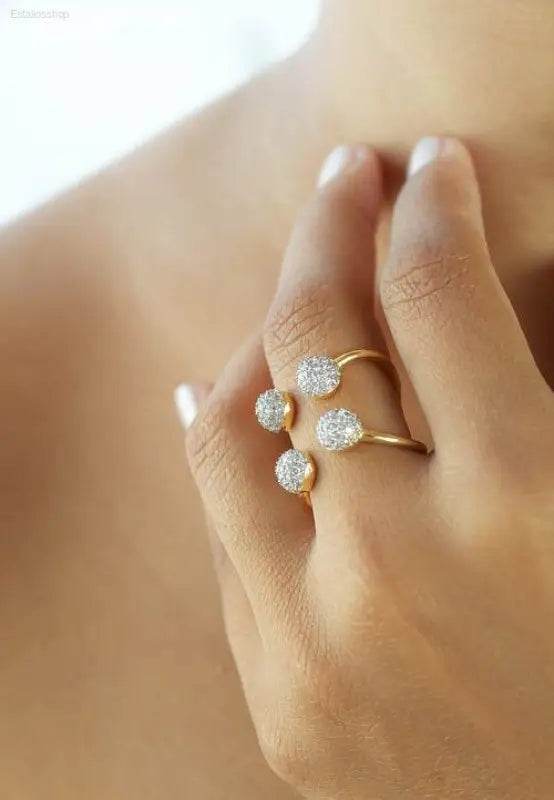 Joy Ring in 18K Gold Plating Adjustable Size - Estalios