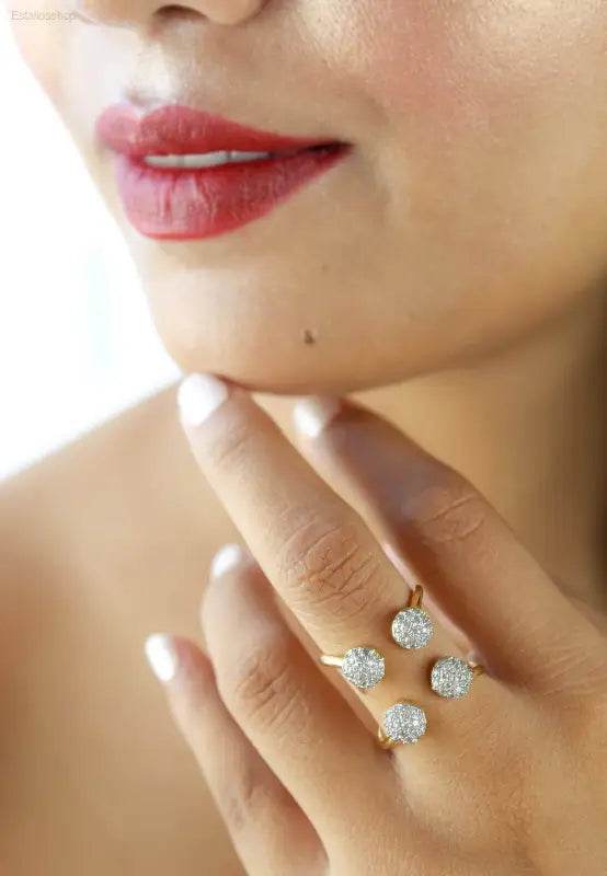 Joy Ring in 18K Gold Plating Adjustable Size - Estalios