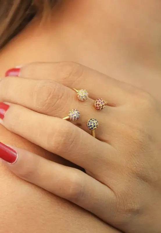 Joy Ring in 18K Gold Plating Adjustable Size - Estalios