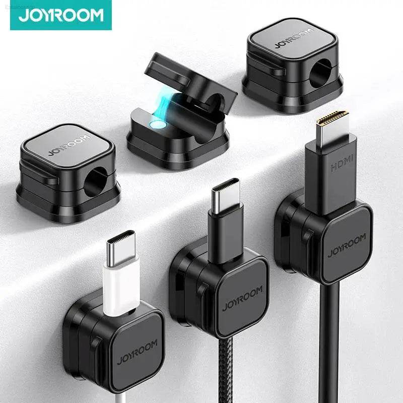 Joyroom Magnetic Cable Clips - Adjustable Cord Holder for Under-Desk Cable Management & Organization - Estalios