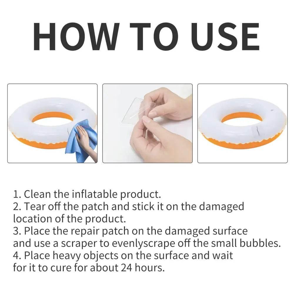 JUE FISH Rubber Swimming Ring Repair Patch Self-Adhesive Seal - Estalios