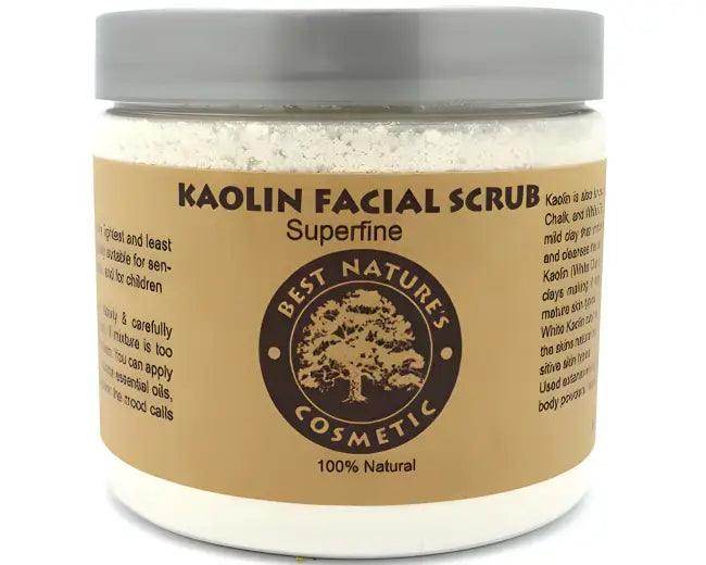 Radiance Unleashed Kaolin Facial Scrub Jar for Glowing Skin - Estalios