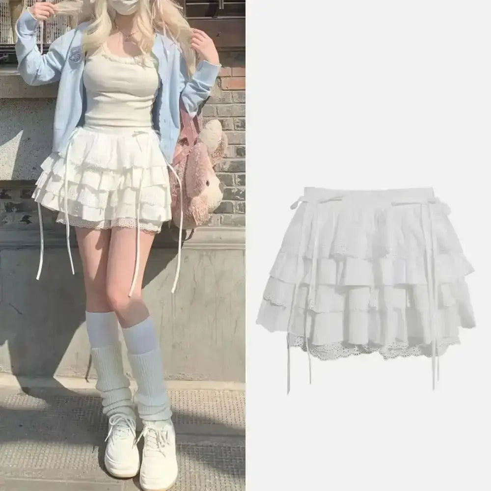 Kawaii Lace Mini & Cute Lolita White Girl