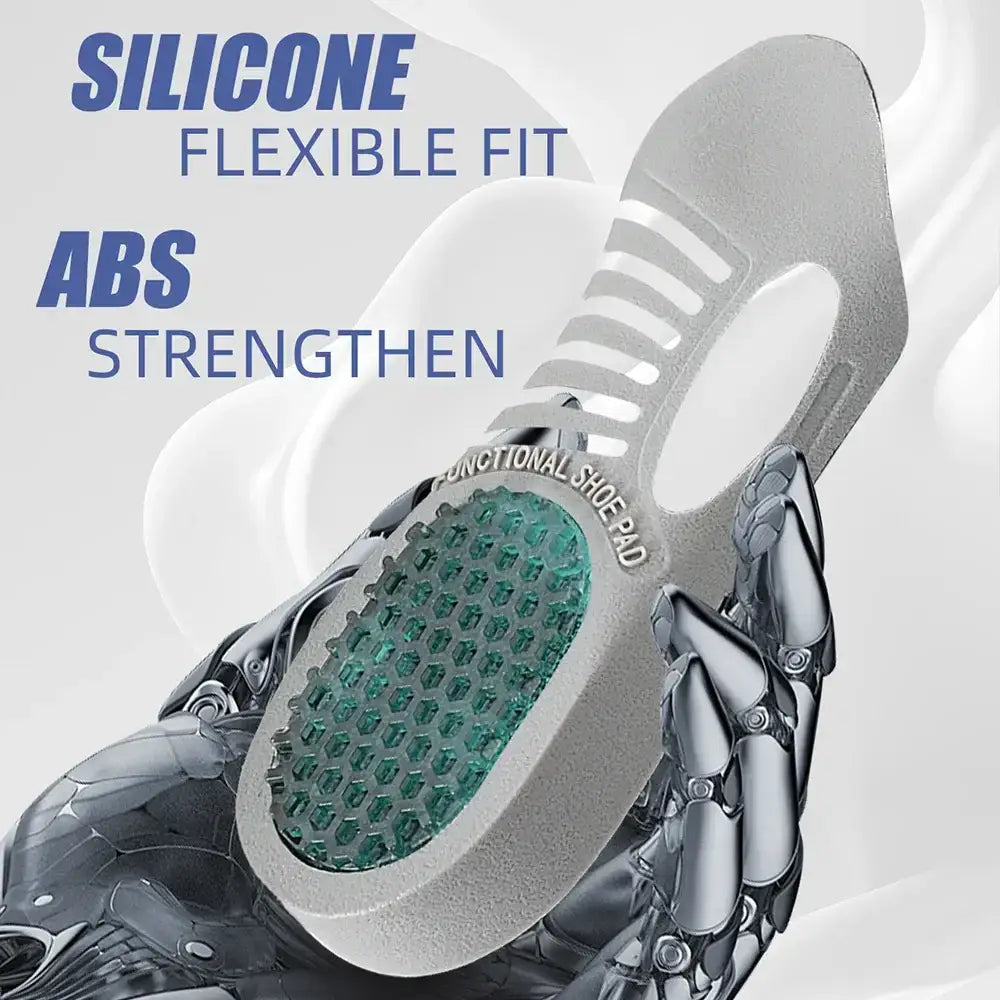 Silicone and ABS shoe pad for Killer Fasciitis Orthotic Shoe Inserts for plantar fasciitis relief