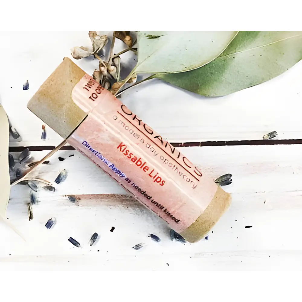 Kissable Lips Chapstick Balm in a cute cardboard tube for smooth, soft lips