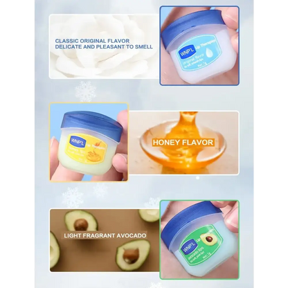 Assorted flavors of Kissable Lips Vaseline Repair Set for repairing dry lips