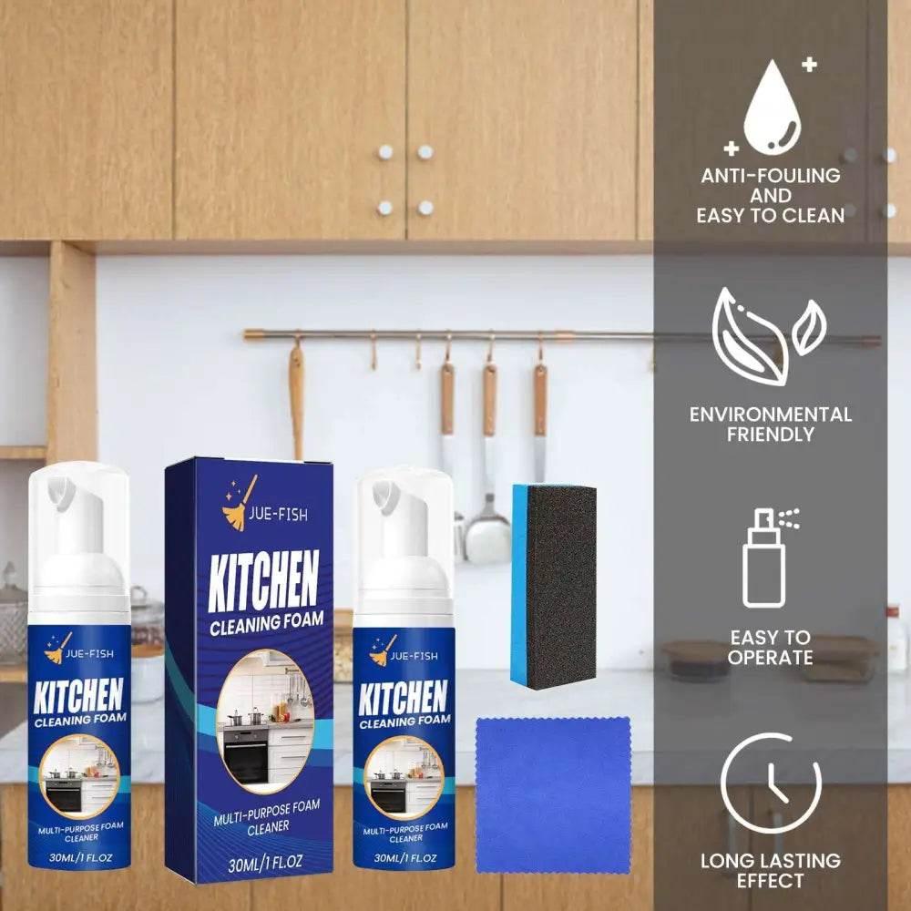 Kitchen Foam Cleaner for Heavy Oil Stove Hood Cleaning - Estalios