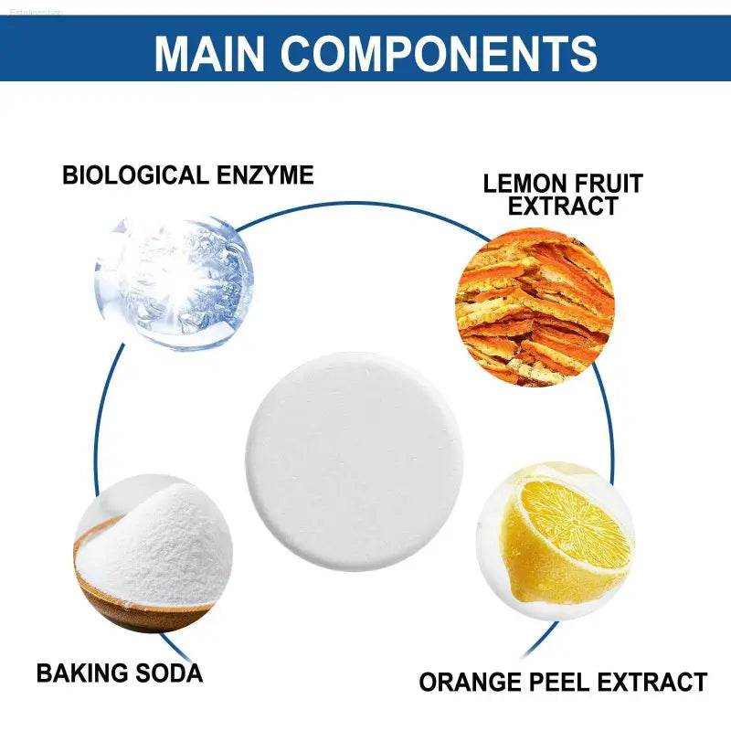 Kitchen Oil Stain Cleaning Tablets Heavy Oil Dirt Stain Cleaning Effervescent Tablets Kitchen Range Hood Cooktop - Estalios