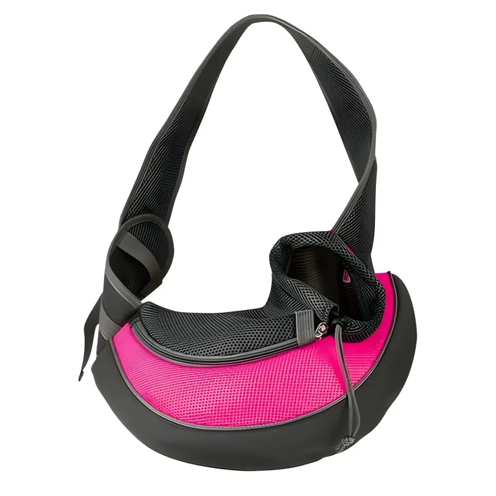 Pink and black Kitten Travel Carrier Shoulder Bag, perfect for pet travel in the United States