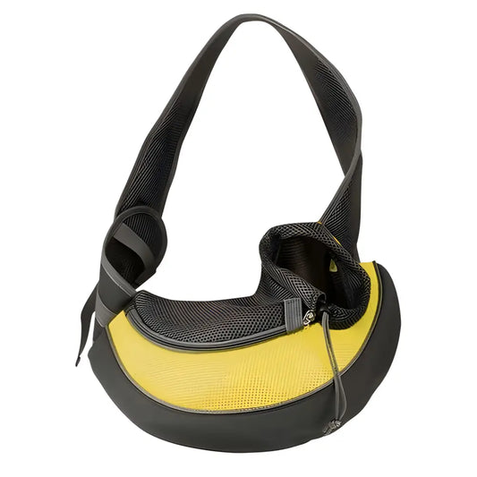 Black and yellow pet carrier sling, perfect for your Kitten Travel Shoulder Bag USA