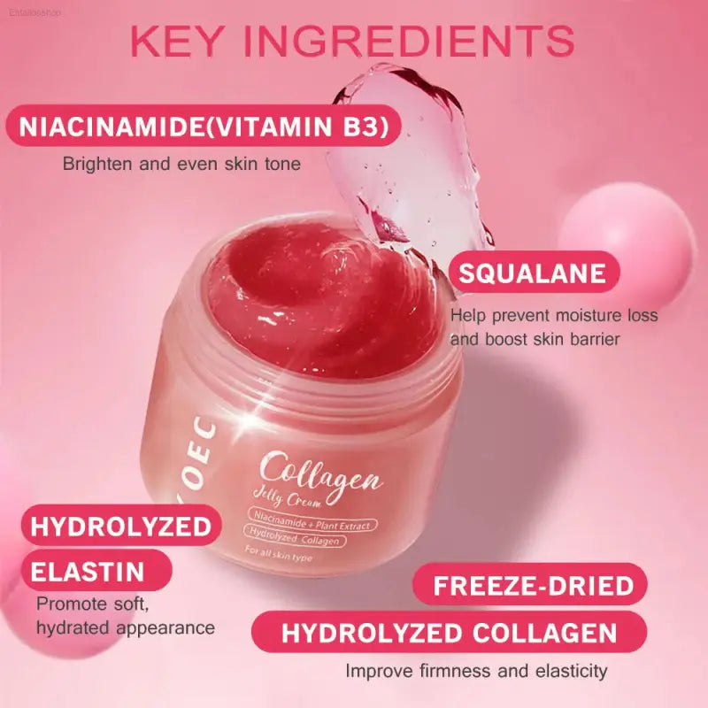 Revitalize Your Skin Overnight with Korean Collagen Peel-Off Mask - Deep Hydration Night Care Cream 75ml