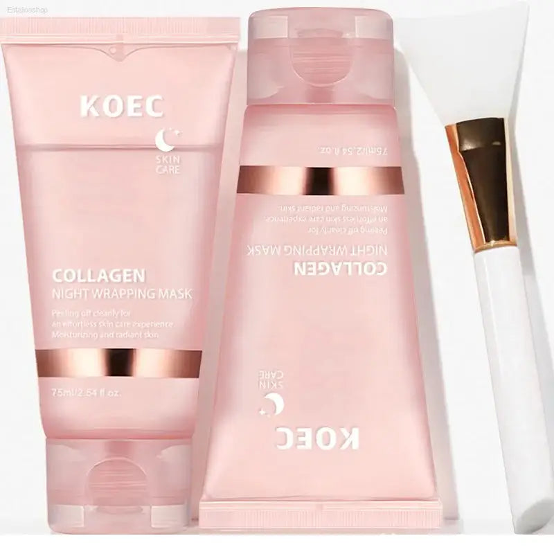 Revitalize Your Skin Overnight with Korean Collagen Peel-Off Mask - Deep Hydration Night Care Cream 75ml