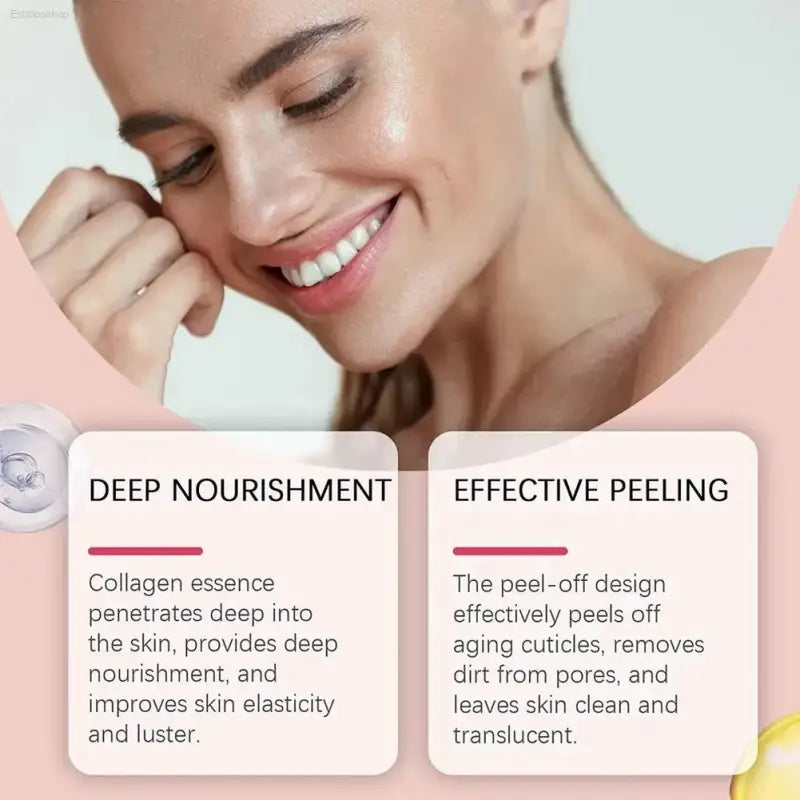 Revitalize Your Skin Overnight with Korean Collagen Peel-Off Mask - Deep Hydration Night Care Cream 75ml