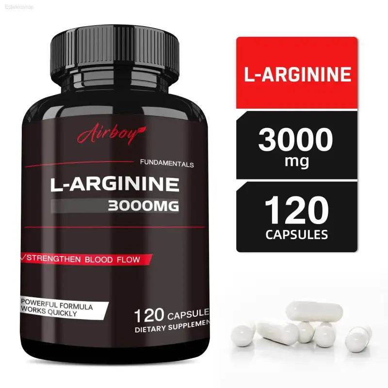 L-Arginine Capsules - Boost Energy, Muscle & Endurance - Estalios