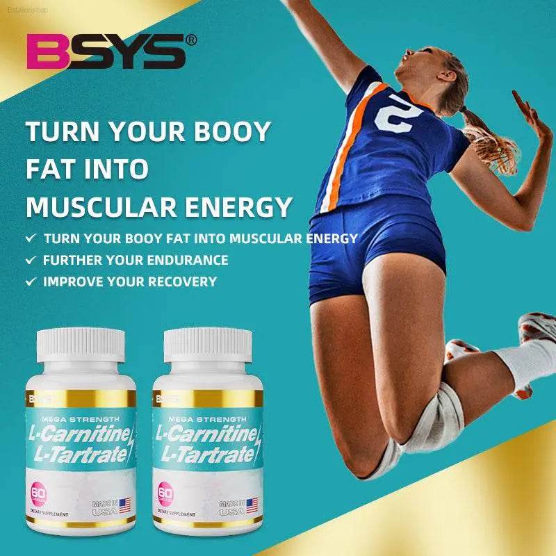 L-Carnitine L-Tartrate Capsules for Fat Loss Support - Estalios