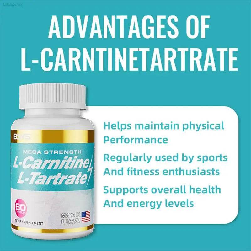 L-Carnitine L-Tartrate Capsules for Fat Loss Support - Estalios