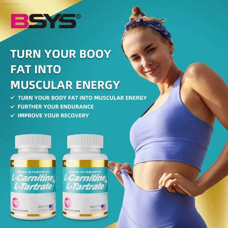 L-Carnitine L-Tartrate Capsules for Fat Loss Support - Estalios