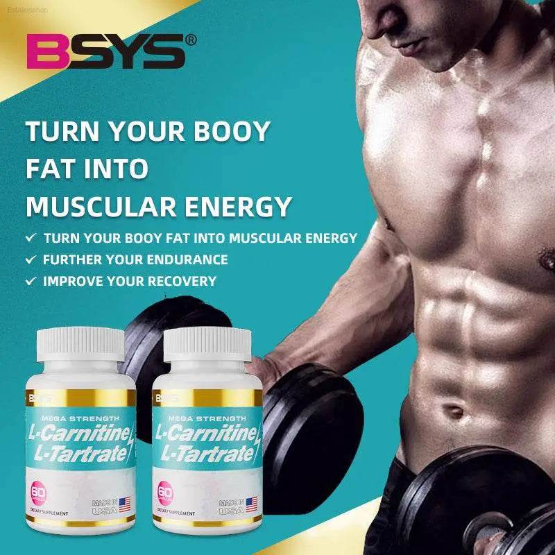 L-Carnitine L-Tartrate Capsules for Fat Loss Support - Estalios