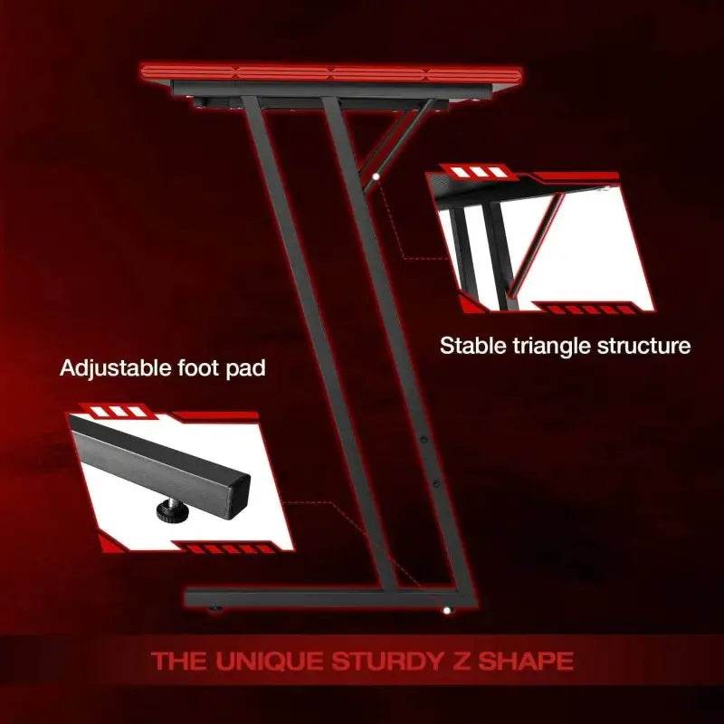 L Shaped Gaming Desk Computer Corner Desk with Monitor Stand - Estalios