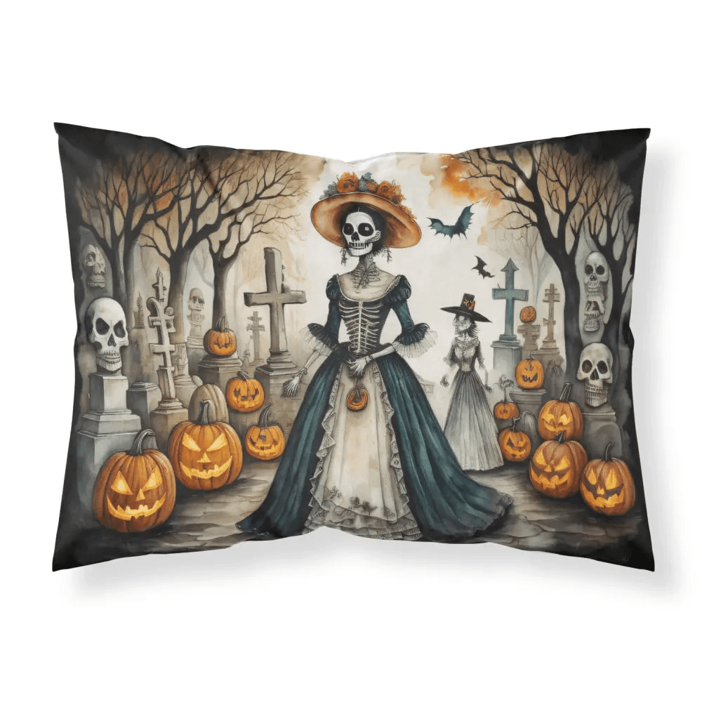 La Catrina Skeleton Halloween Pillowcase for Comfortable Sleep - Estalios