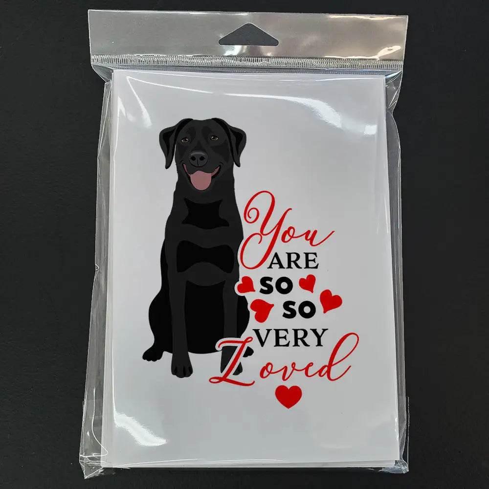 Labrador Retriever Black Greeting Cards Pack of 8 for All Occasions - Estalios