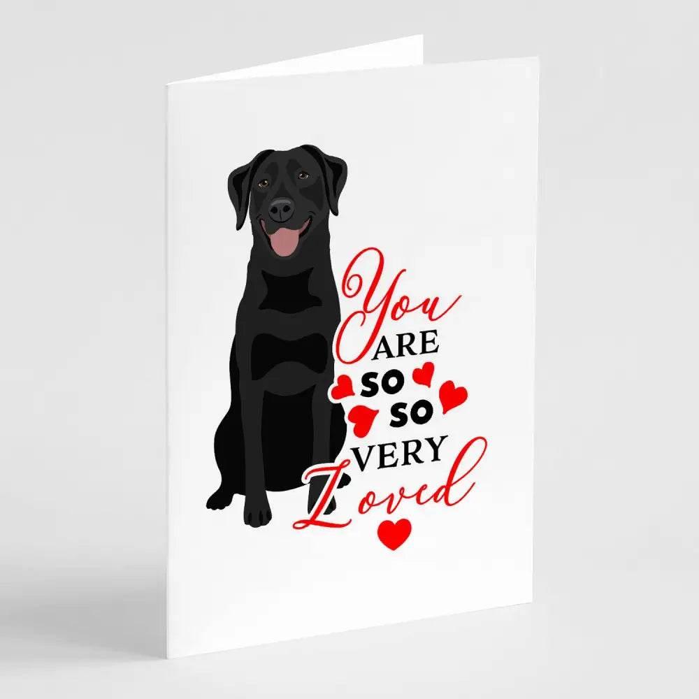 Labrador Retriever Black Greeting Cards Pack of 8 for All Occasions - Estalios