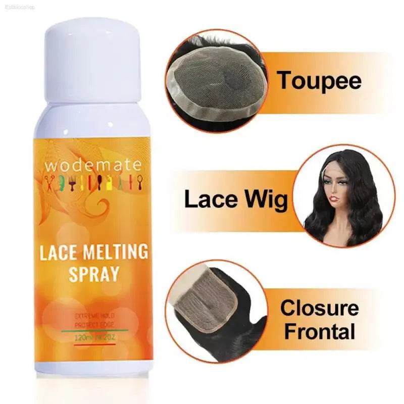 Lace Melting Spray Tint Mousse Wig Glue Waterproof Set - Estalios