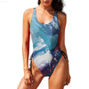 Ladies Polka Dot One Piece Swimsuit for Stylish Comfort - Estalios