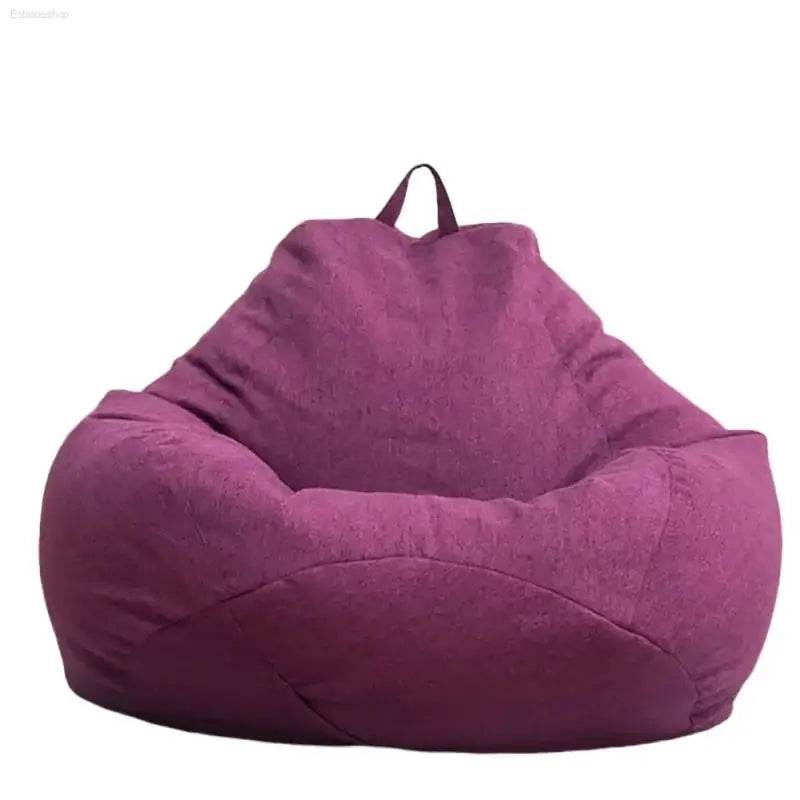 Large Bean Bag Chair Cover Simple Design Indoor Lounger - Estalios