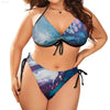 Large Size Bikini Swimsuit with Adjustable Straps - Estalios