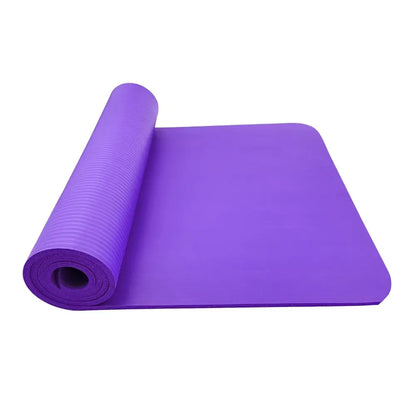 Rolled purple yoga mat from Large Size Slip Yoga Mat For Fitness, perfect for slip yoga sessions