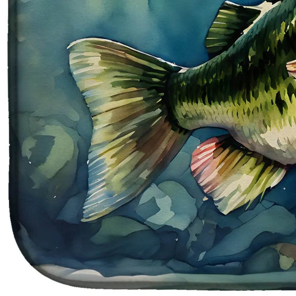 Largemouth Bass Dish Drying Mat for Quick Absorption - Estalios