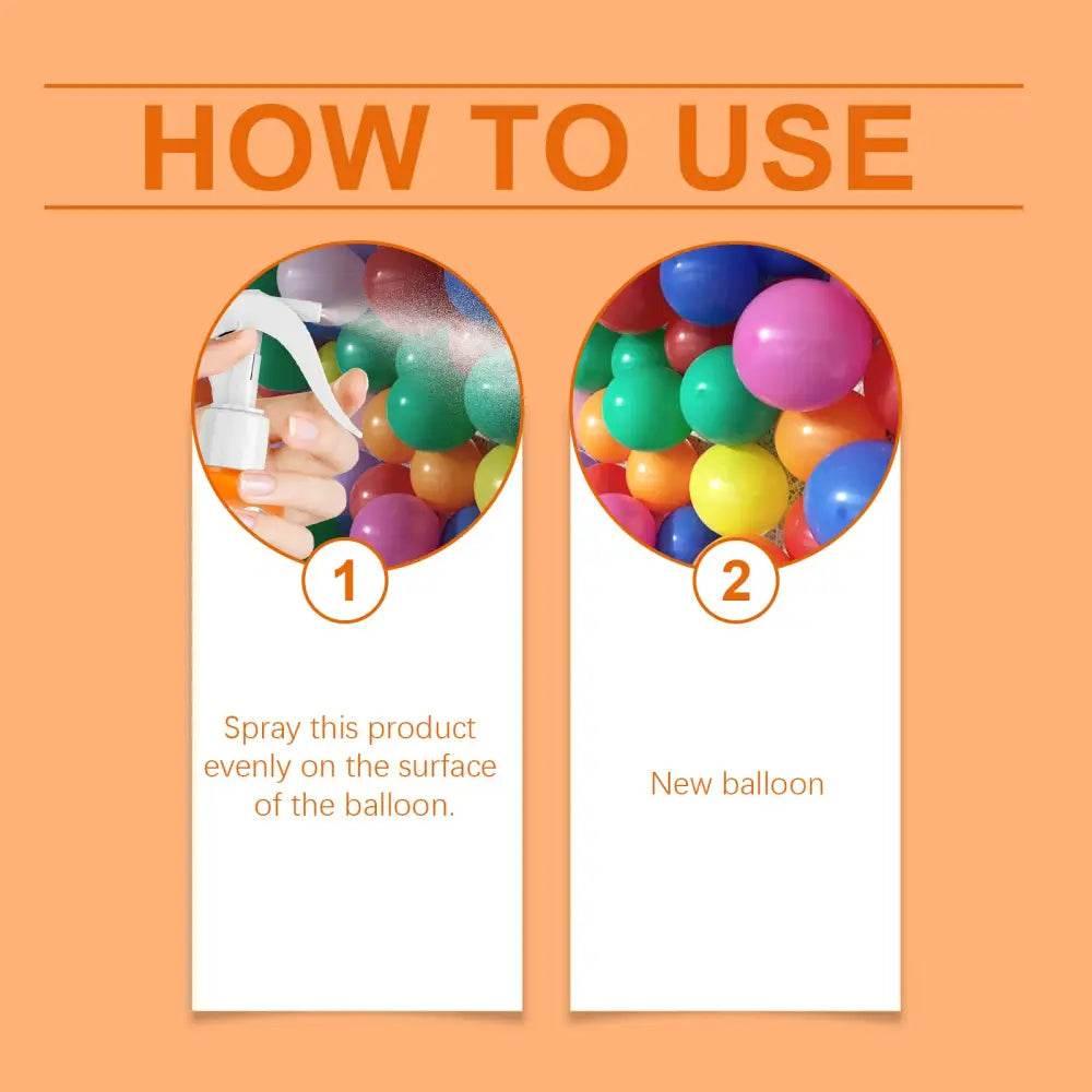 Latex Balloon Brightening Spray for Long-Lasting Gloss - Estalios