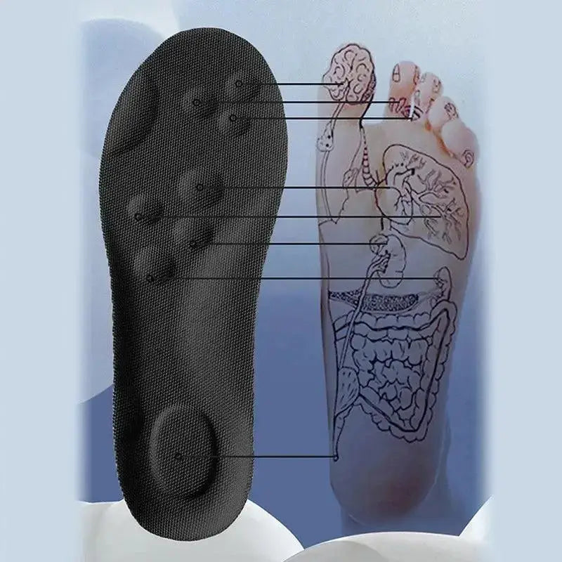 Reflexology insole with pressure points in durable Latex Sport Insoles for ultimate comfort