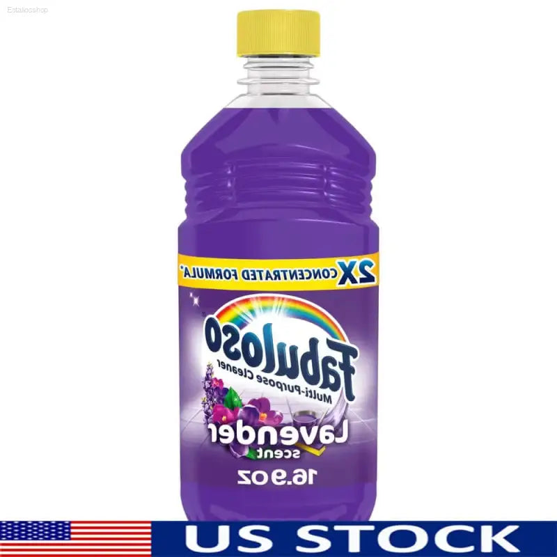 Bottle of purple Fabuloso cleaner.