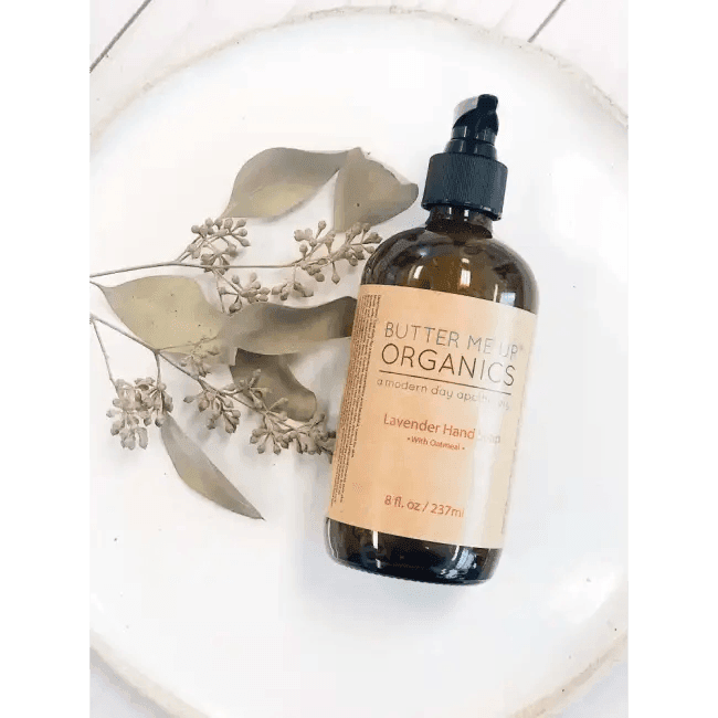 Lavender Hand Soap in Amber Bottle for Soothing Care - Estalios