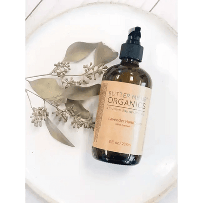 Lavender Hand Soap in Amber Bottle for Soothing Care - Estalios