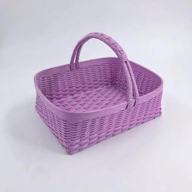 Vibrant Trio Handwoven Baskets for Stylish Organization - Estalios
